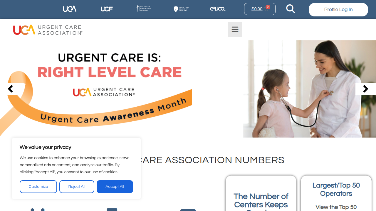 The Urgent Care Association provides key data and insights into the growing urgent care market, supporting industry understanding.