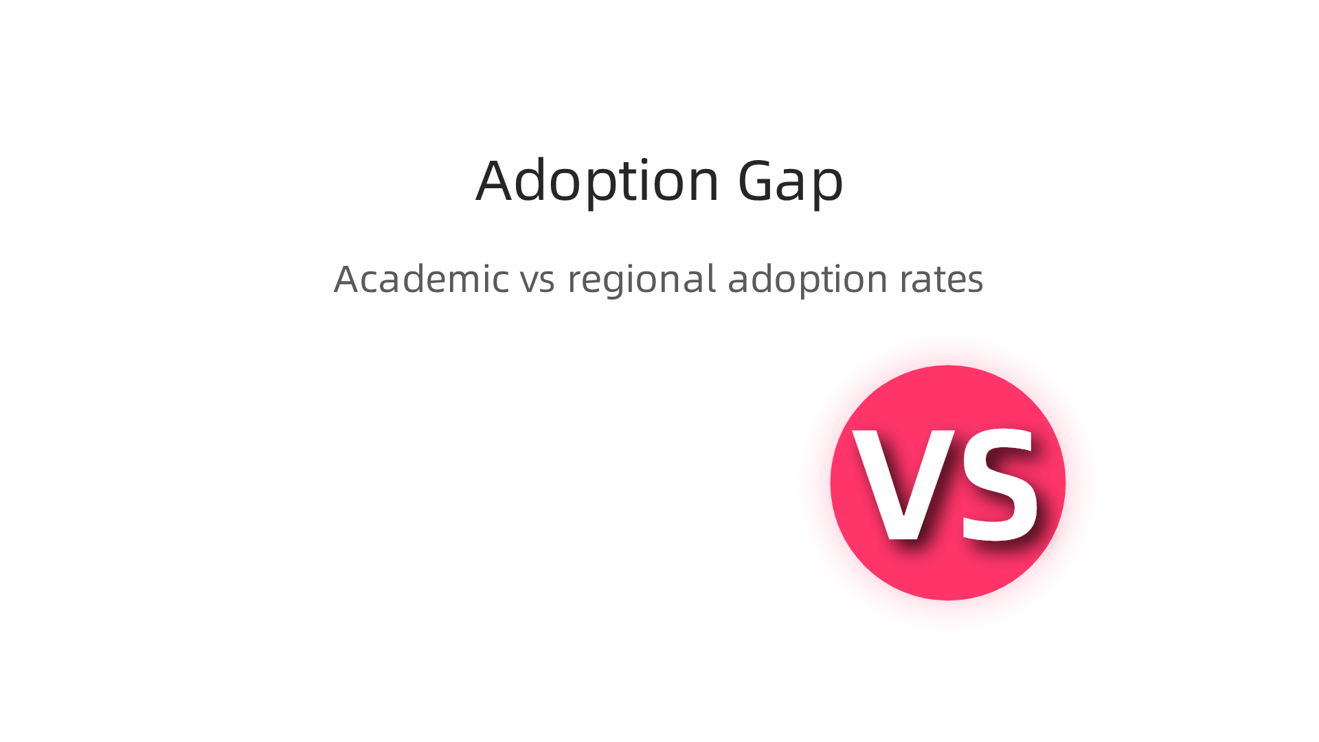 An infographic comparing the technology adoption rates between academic centers and regional health systems across four key categories.