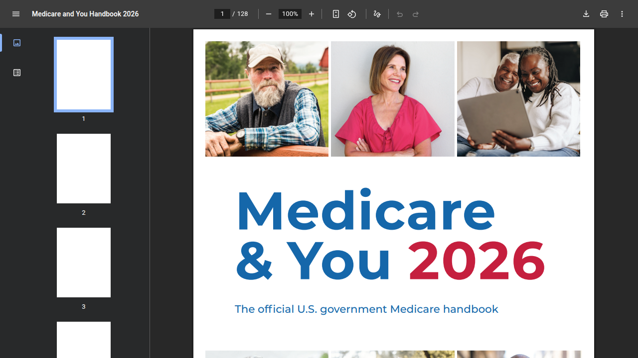 The official Medicare & You Handbook for 2026, a comprehensive guide to Medicare benefits.