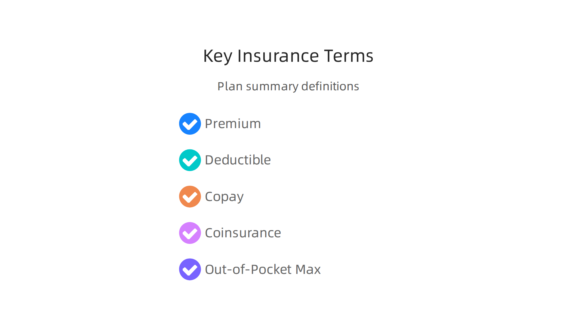 Decipher the essential terms found in health insurance plan summaries to make informed decisions.