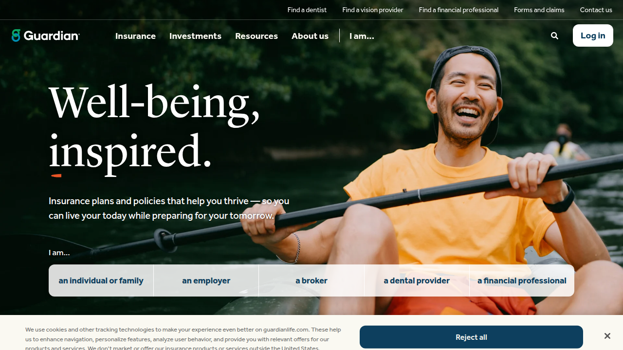 Discover a range of insurance and financial products offered by Guardian Life Insurance on their official website.