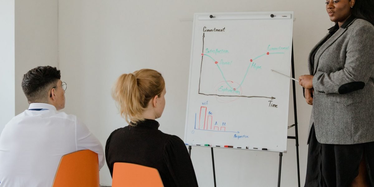Individuals charting their professional development and upward mobility in their careers.